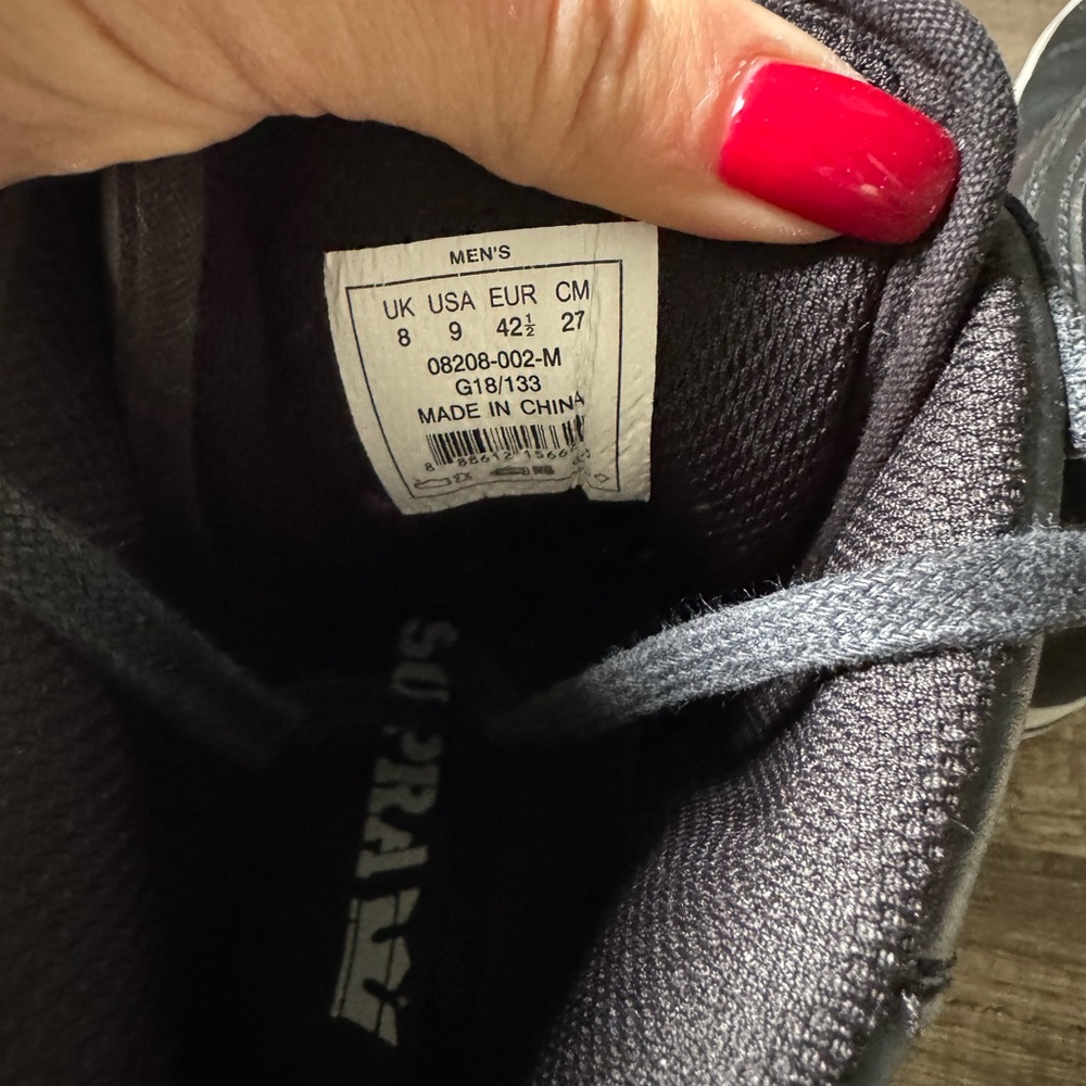 Supra Men's Black Leather Sneakers - Picture 4 of 6